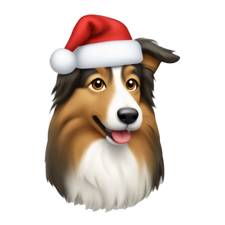 Shetland Sheepdog Christmas  sticker