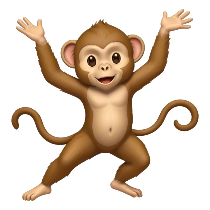 Dans eden Maymun sticker