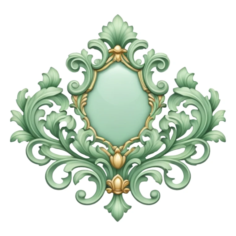 rococo verified pastel green sticker