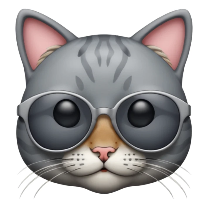 Cat with sunglasses sticker