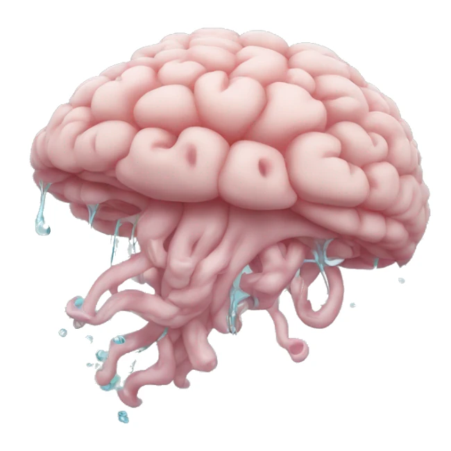 un cerveau dans l'eau sticker