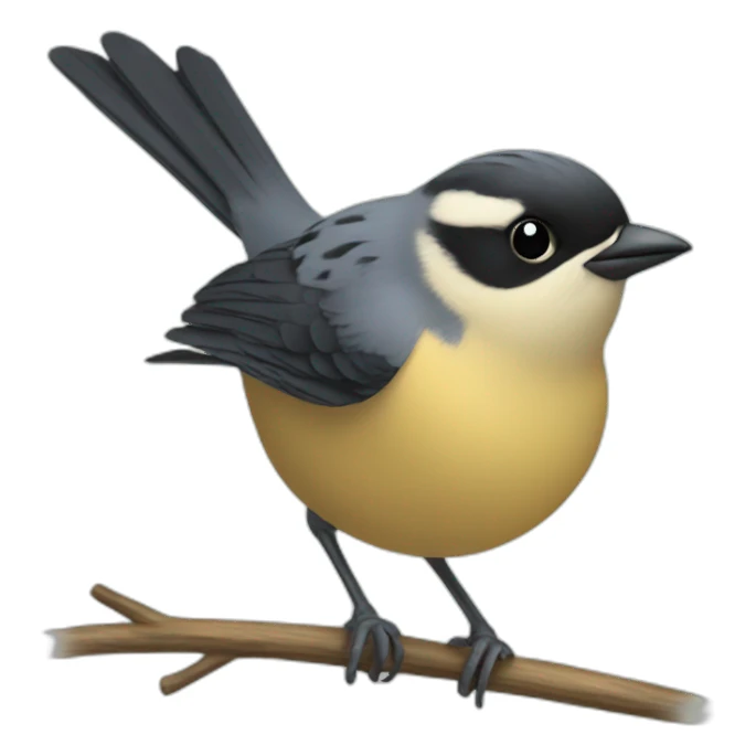 Tit bird sticker