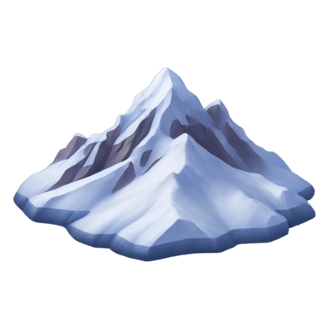 Snowcapped Mountain with stars above it sticker