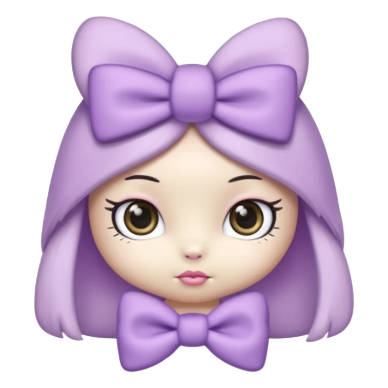 hello kitty in lilac colors sticker