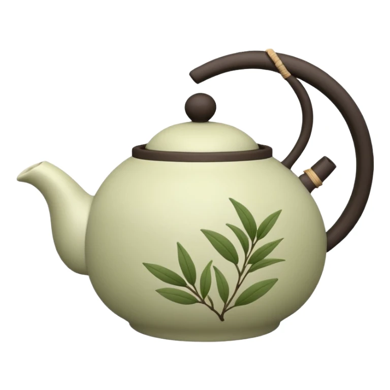 sencha. Kyusu, gong fu, 横手急須 sticker