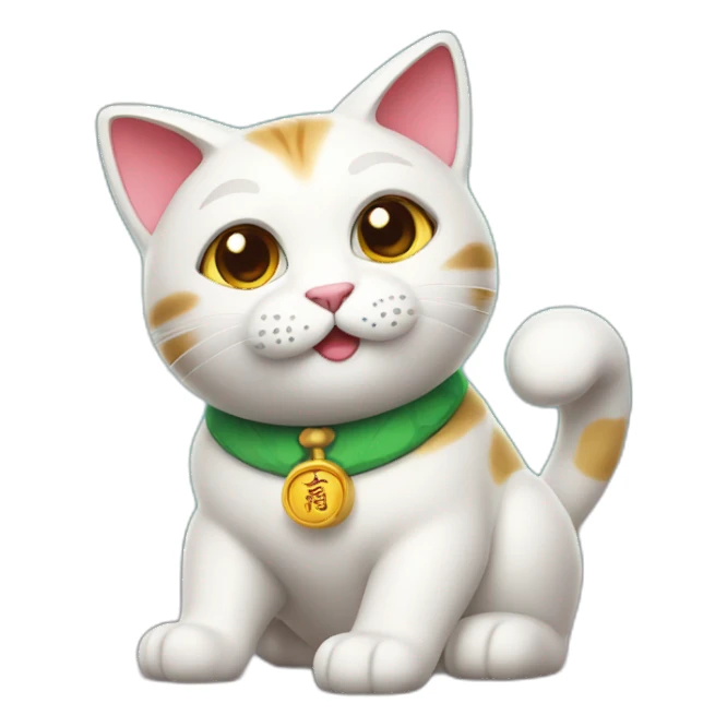 Lucky cat sticker