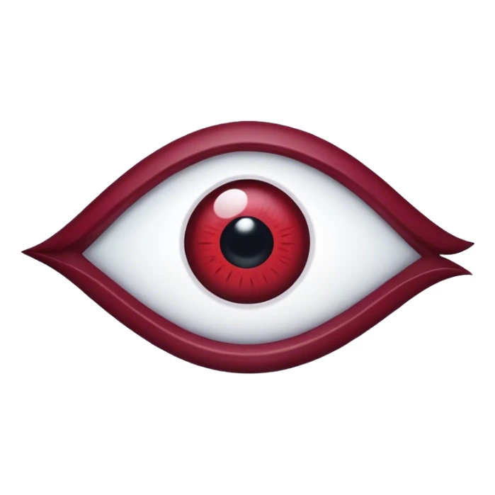 The evil eye Burgundy sticker