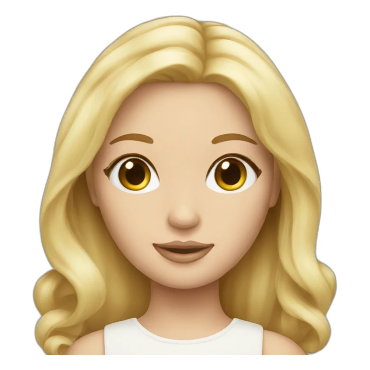 Doll-face-blond sticker