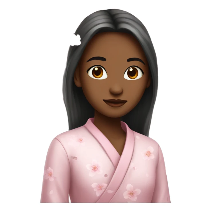 Girl cherry blossom sticker