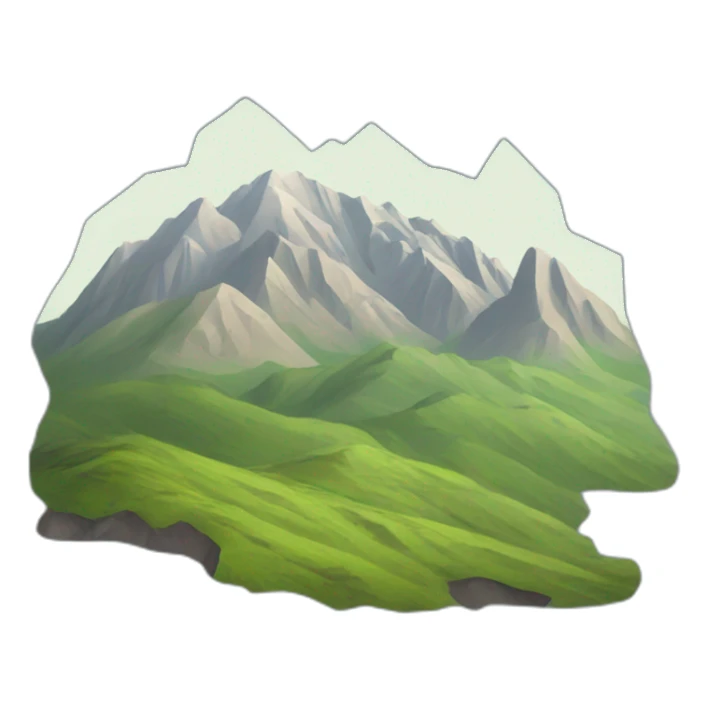 Kyrgyzstan mountains sticker