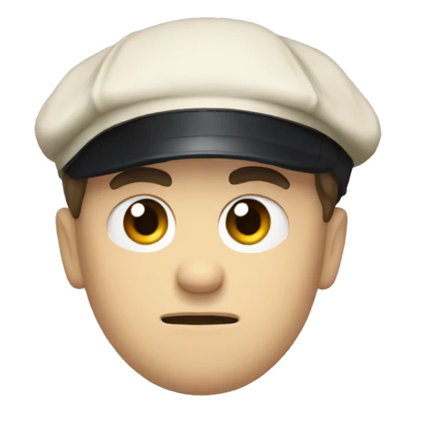 Tommy shelby frowning face sticker