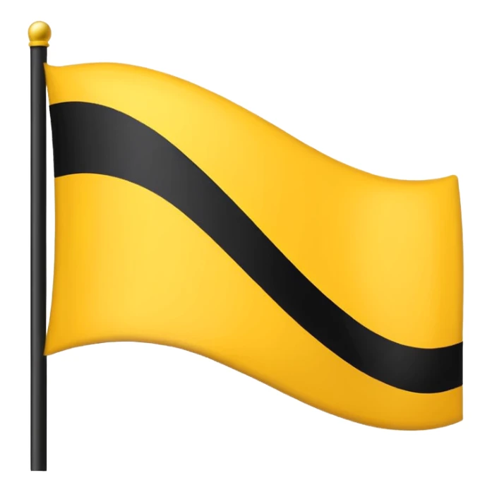 Create yellow line black line and yellow lined flag sticker