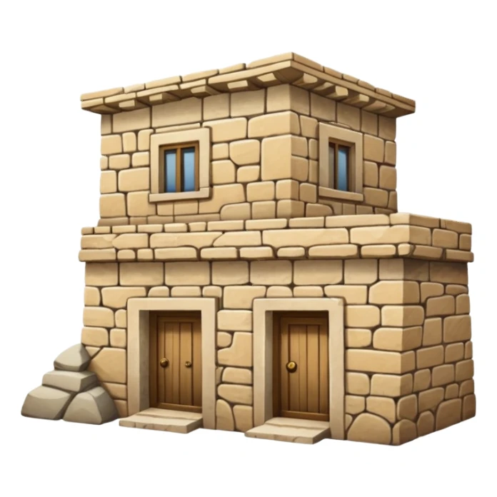 Palestinian old stone home sticker