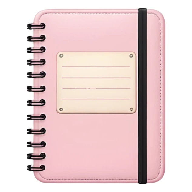 Aesthetic light pink note journal book sticker