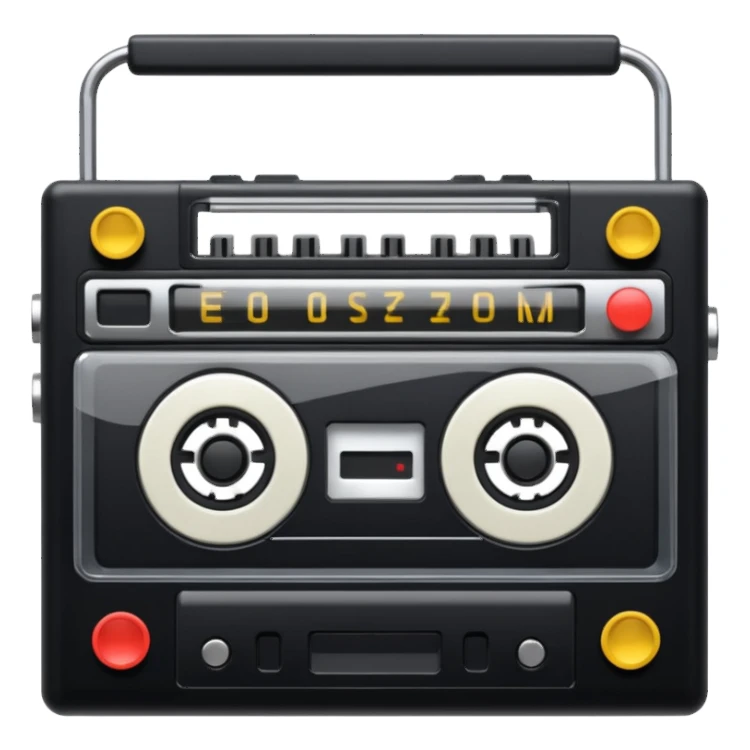 cassette player sticker