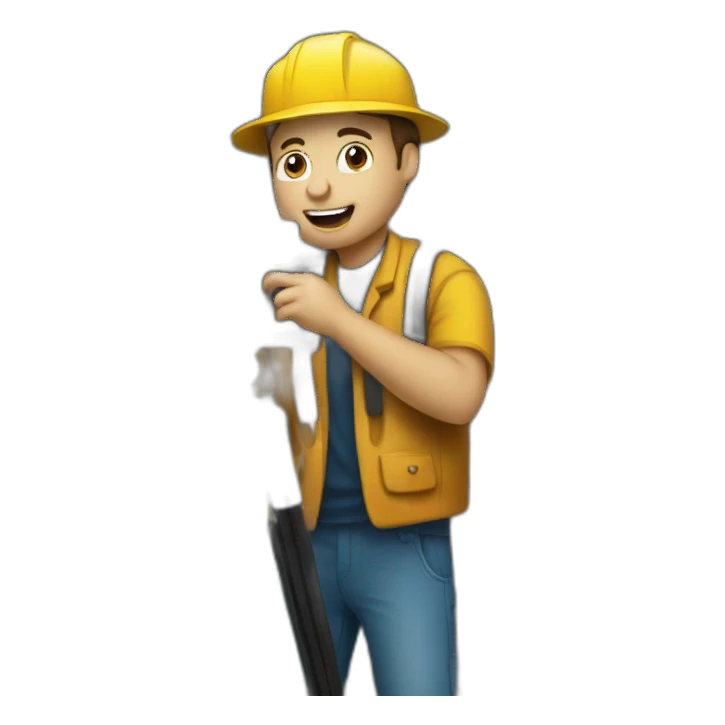 cameraman in action sticker