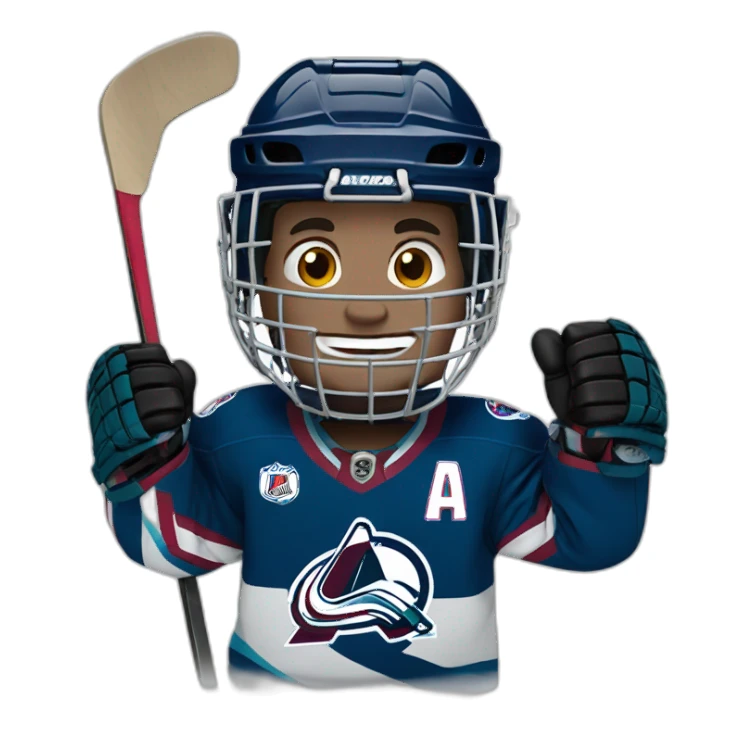 avalanche hockey player emoting sticker