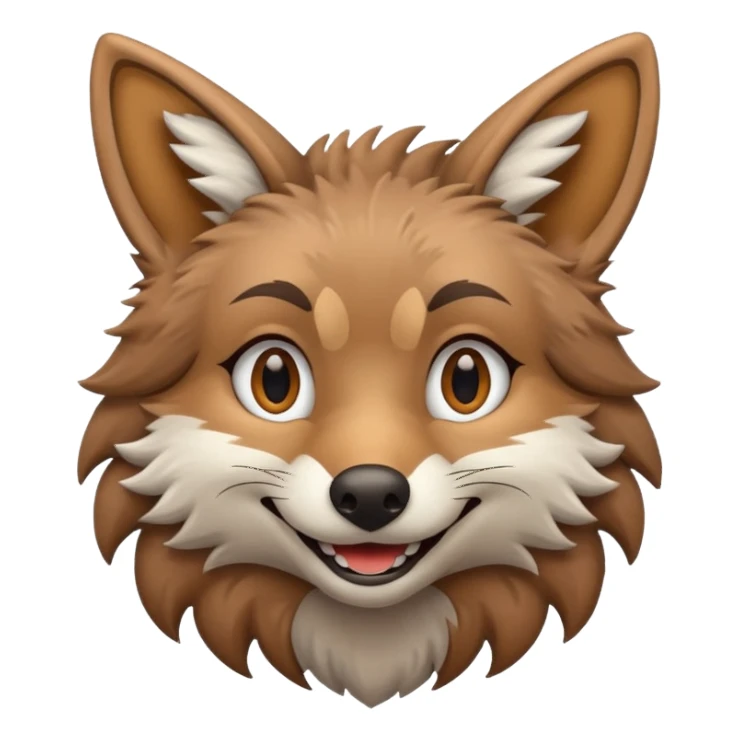 A Coyote Emoji sticker