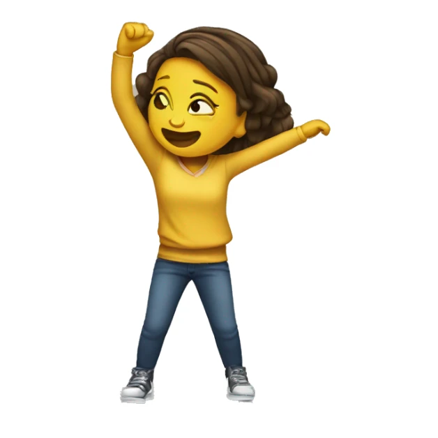 a girl who dab sticker