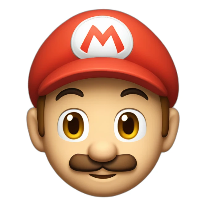 super mario with red cap sticker