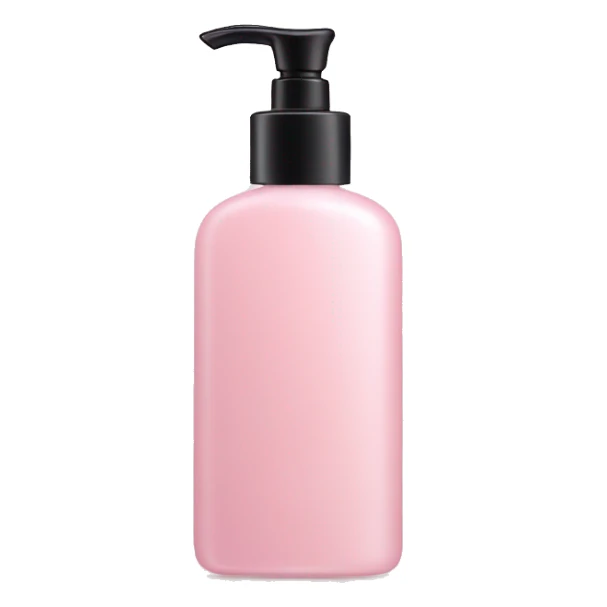 Light pink lotion bottle sticker