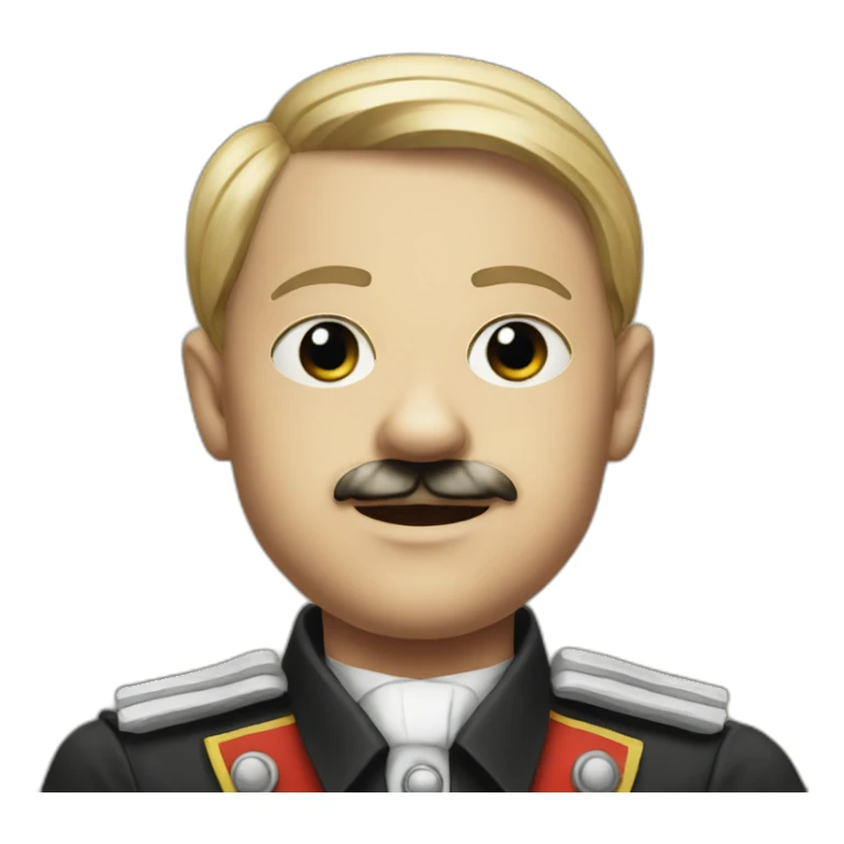 Hitler in a clown uniform sticker