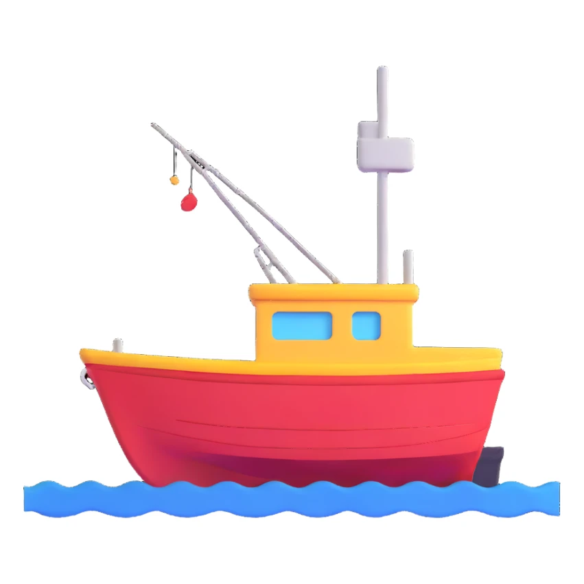 fishing boat sticker