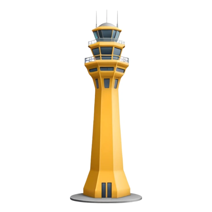air traffic control tower sticker