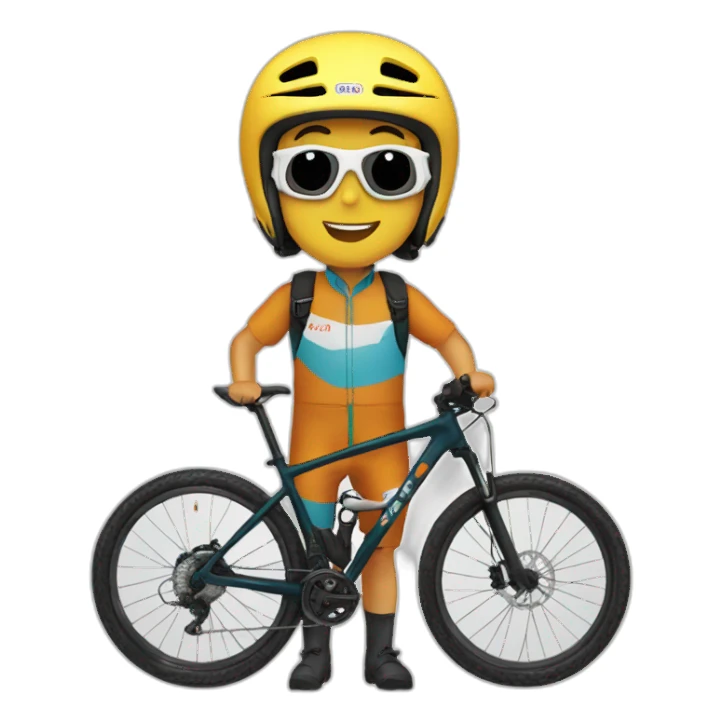 Chino ciclista de enduro sticker