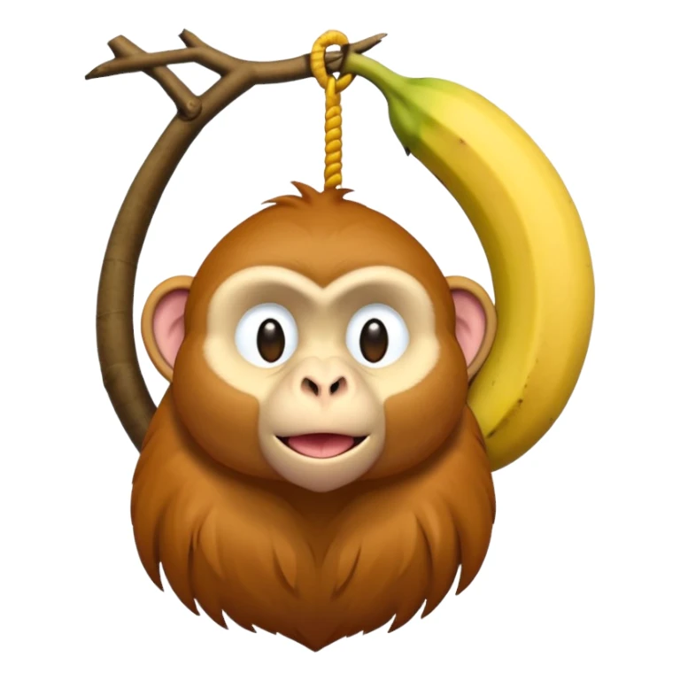 long banana-like dangling nose proboscis monkey sticker