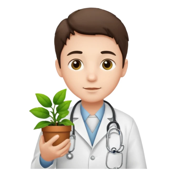 boy doctors Carrying Plants sticker