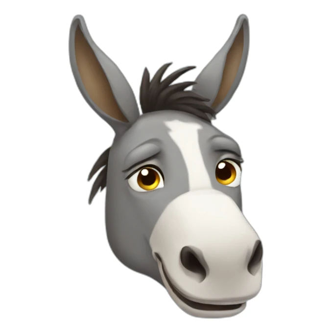 crying donkey sticker