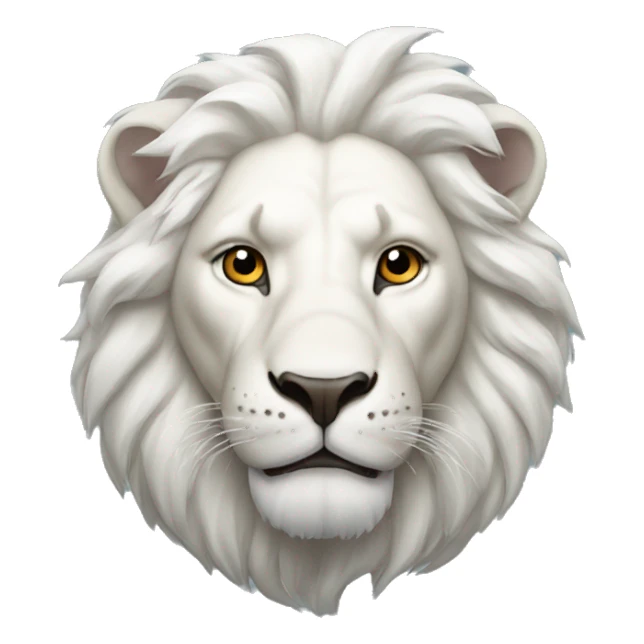 white lion sticker
