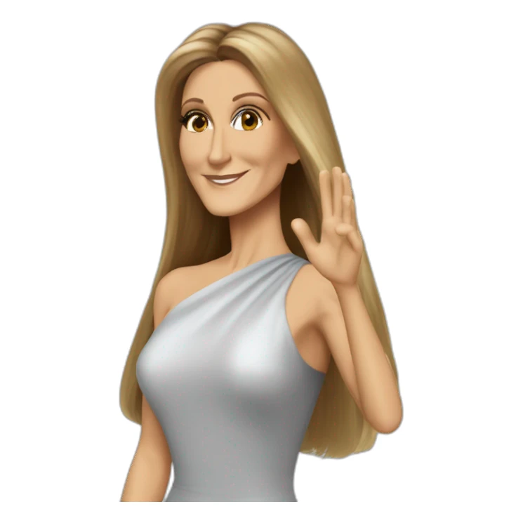 Céline Dion Saying hello sticker