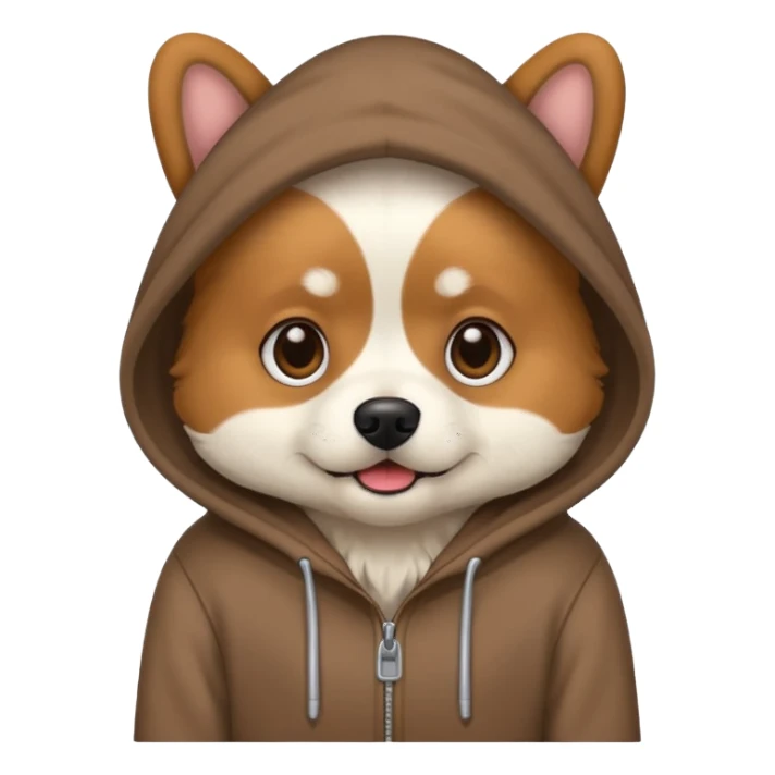 dogs wearing a hoodie sticker