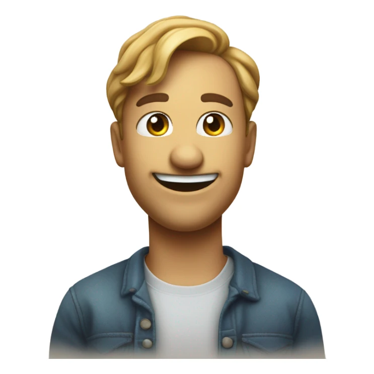 Smirk with a question mark  sticker