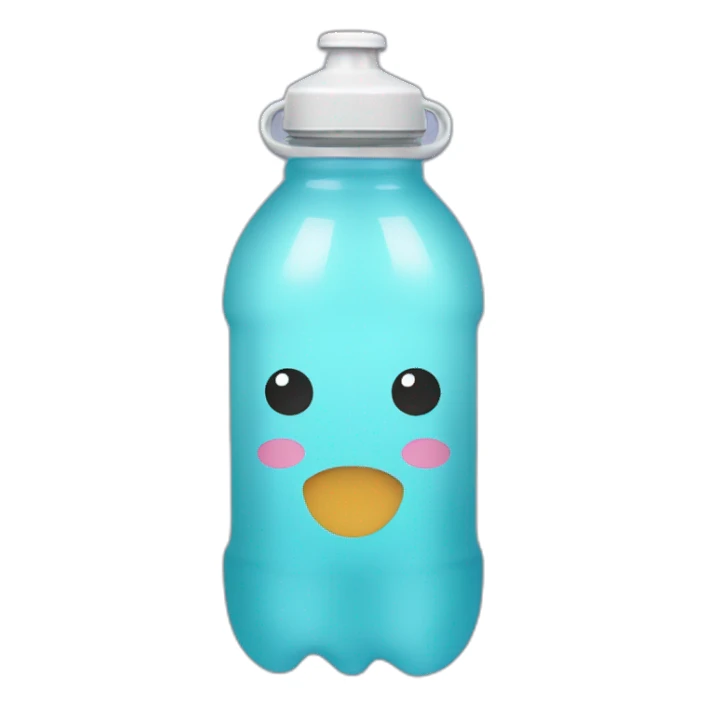 Kawaii water bottle sticker