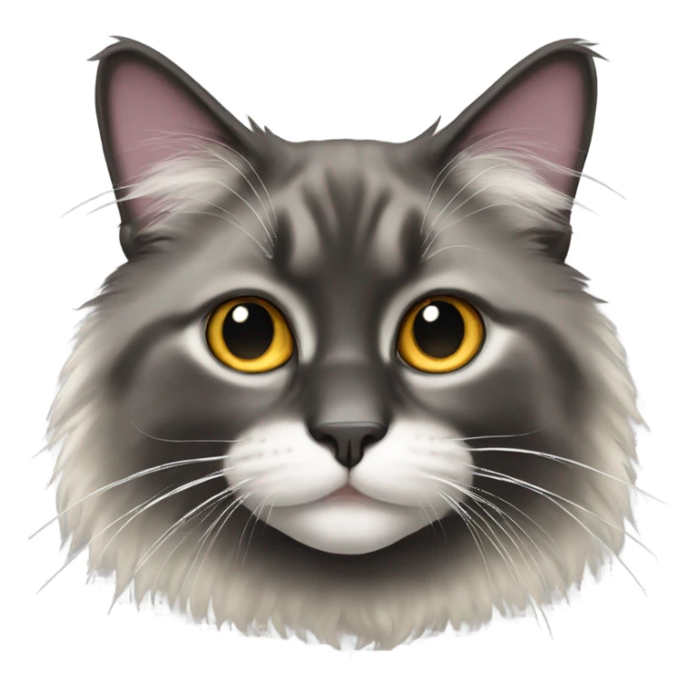 Siberian ragdoll black cat sticker