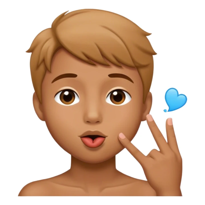 Caiden blowing kiss sticker