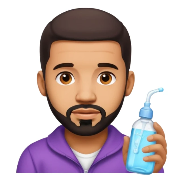 Drake using baby oil  sticker