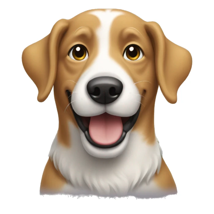happy dog walker sticker