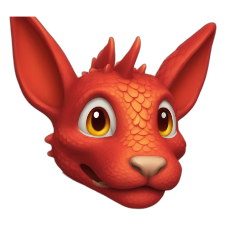 Red dragon fuse rabbit  sticker