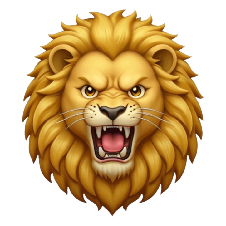 Angry lion sticker
