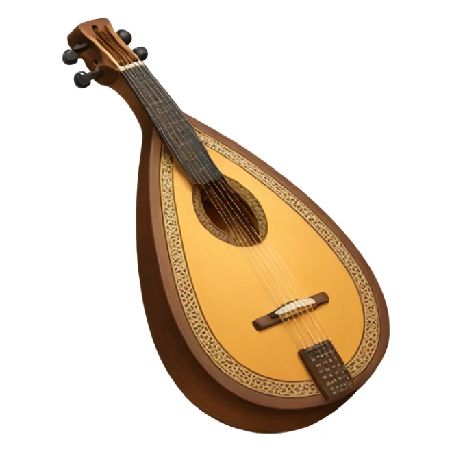 oud arabic music instrument sticker