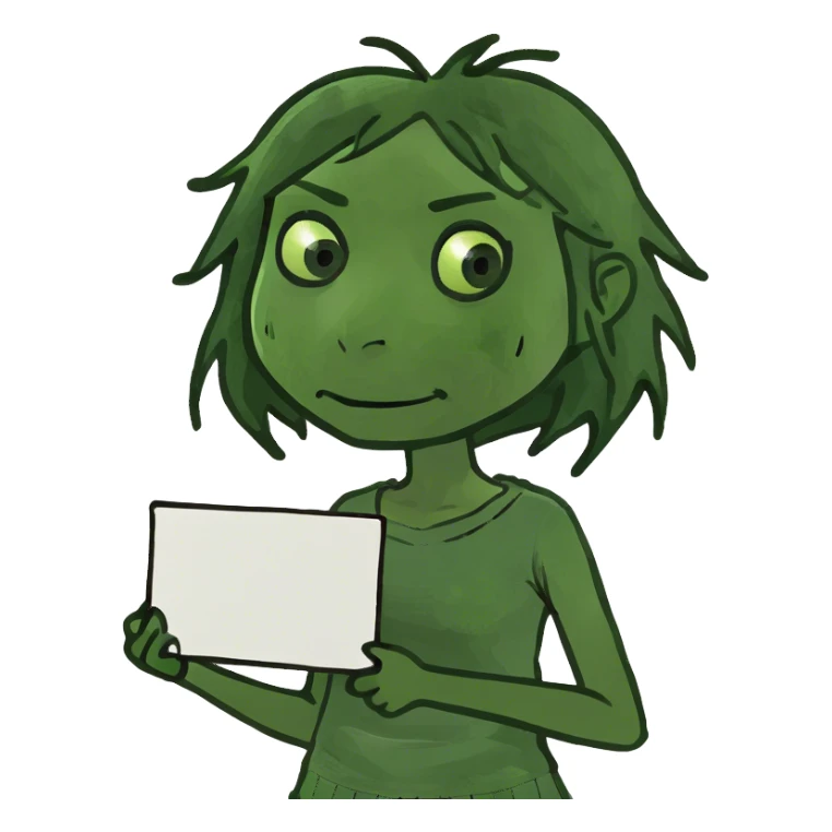 begging girl  sticker