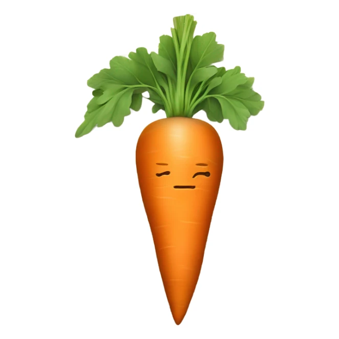 A carrot sitting at a desk doing math sticker