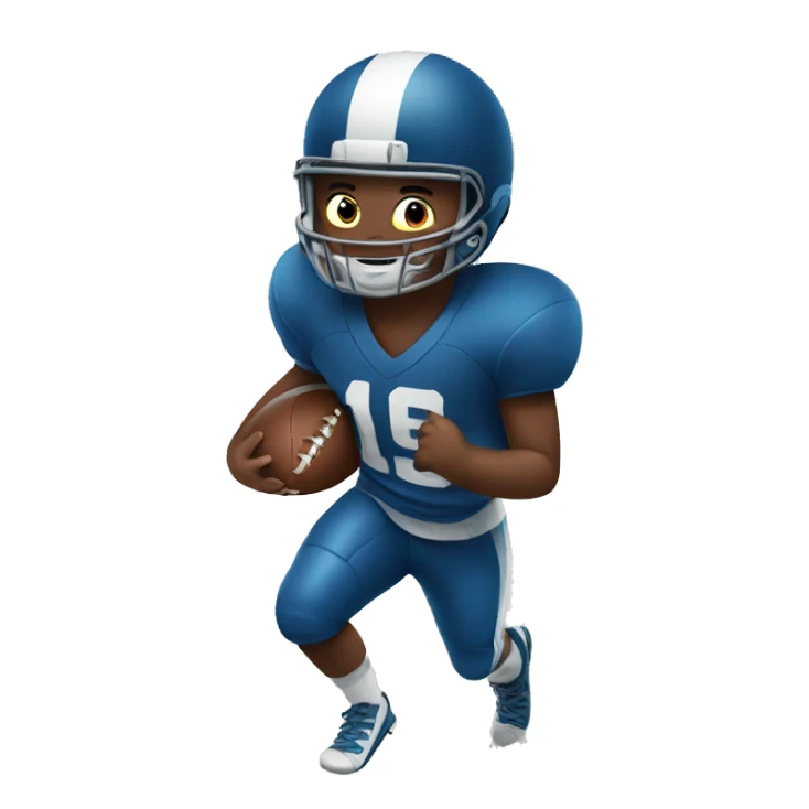 Boy playing football  sticker