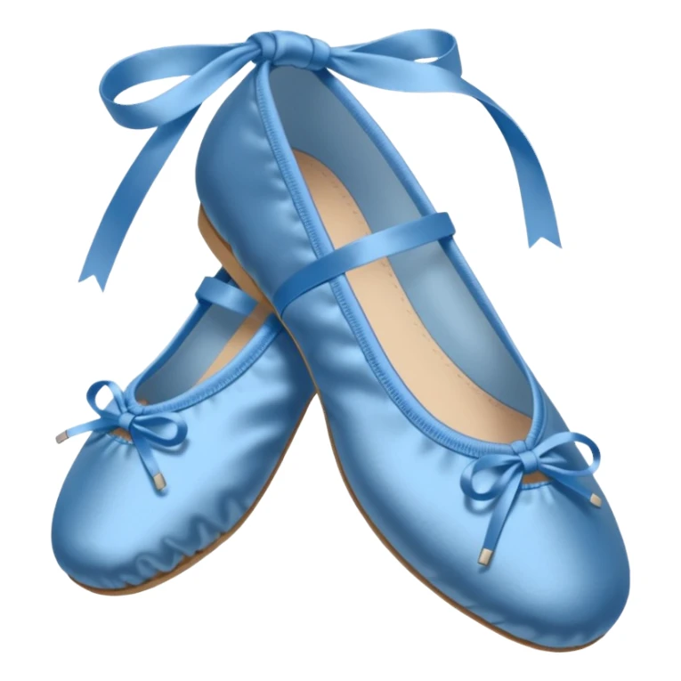 blue ballet shoes with laces sticker