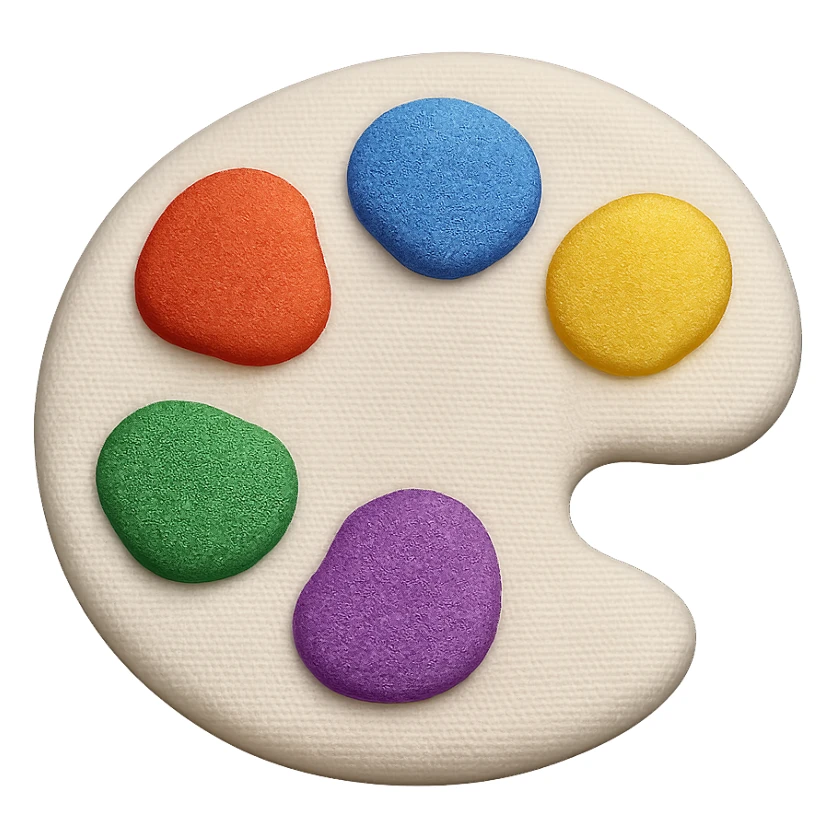 {
  "title": "3D Skeuomorphic Emoji Icon Schema",
  "type": "object",
  "properties": {
    "object": {
      "type": "string",
      "description": "Name of the object to be represented (e.g., 'money bag', 'camera', 'pizza')."
    },
    "style": {
      "type": "string",
      "enum": ["3D skeuomorphic emoji"],
      "description": "Visual style to be used for rendering."
    },
    "materials": {
      "type": "object",
      "properties": {
        "base": {
          "type": "string",
          "description": "Primary material texture, e.g., 'smooth cloth', 'metallic', 'plastic'."
        },
        "details": {
          "type": "array",
          "items": { "type": "string" },
          "description": "Secondary materials or embellishments (e.g., rope, buttons, stitching)."
        }
      }
    },
    "colors": {
      "type": "object",
      "properties": {
        "baseColor": {
          "type": "string",
          "description": "Main color of the object (e.g., '#F5DEB3' for a beige sack)."
        },
        "accentColors": {
          "type": "array",
          "items": { "type": "string" },
          "description": "Accent or highlight colors (e.g., yellow for dollar sign)."
        }
      }
    },
    "lighting": {
      "type": "object",
      "properties": {
        "type": {
          "type": "string",
          "enum": ["soft", "ambient", "studio"],
          "description": "Lighting type used to shade and define volume."
        },
        "shadows": {
          "type": "boolean",
          "description": "Indicates if soft drop shadows are used."
        }
      }
    },
    "geometry": {
      "type": "object",
      "properties": {
        "dimensionality": {
          "type": "string",
          "enum": ["3D"],
          "description": "Indicates that object is rendered in 3D."
        },
        "roundedEdges": {
          "type": "boolean",
          "description": "Indicates if object has smooth, rounded edges."
        }
      }
    },
    "expression": {
      "type": "string",
      "enum": ["playful", "realistic", "friendly"],
      "description": "Overall emotional tone of the icon."
    },
    "background": {
      "type": "string",
      "enum": ["transparent", "white", "gradient"],
      "description": "Background type for the rendered emoji."
    }
  },
  "required": ["object", "style", "materials", "colors", "lighting", "geometry", "expression", "background"]
}

palette sticker