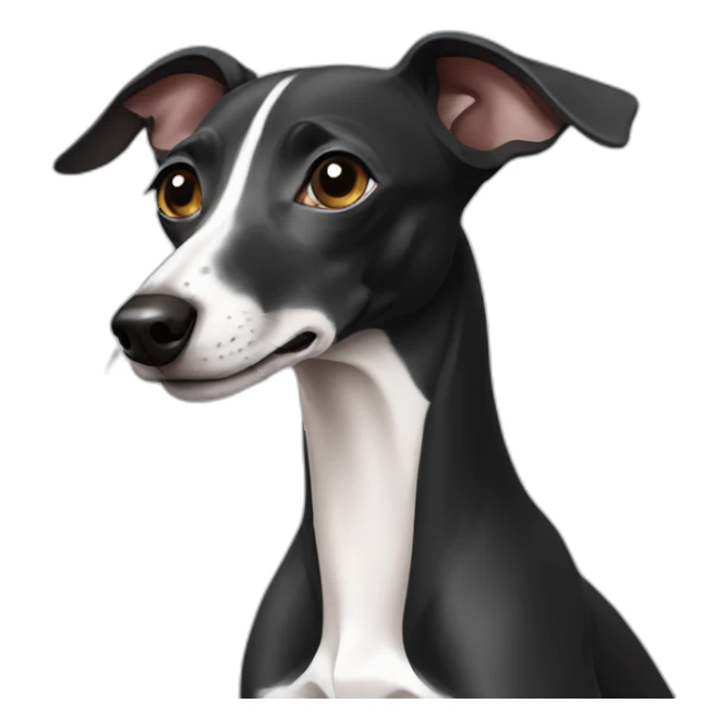 black italian greyhound sticker